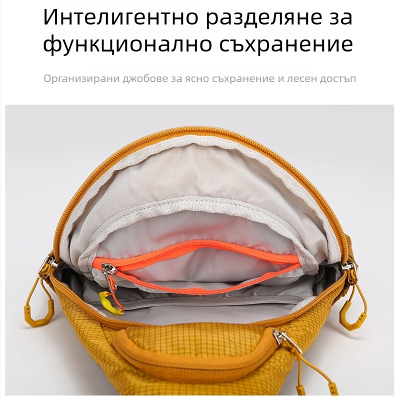 Унисекс чанта през рамо от найлон с цип (Стил: Унисекс; Материал: Нейлон; Вътрешна подплата: Нейлон; Отваряне: цип; Марка: Taiding)