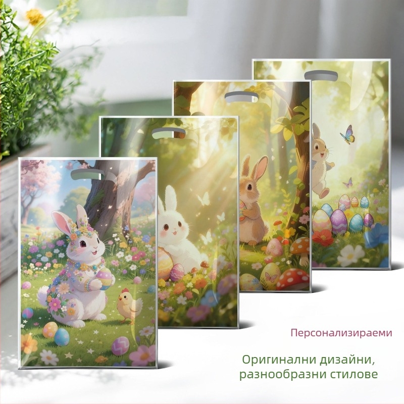 3D зайче за бонбони - опаковъчна торба, пластмасова, ламинирана, печат на лого, ежедневна употреба, Youze