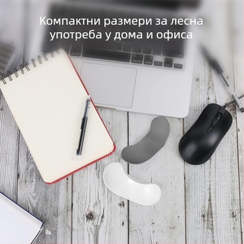 Офисна подложка за китката – силиконова, антиподхлъзваща, водоустойчива, лесна за почистване; модел Q8, около 40 g, едностранна