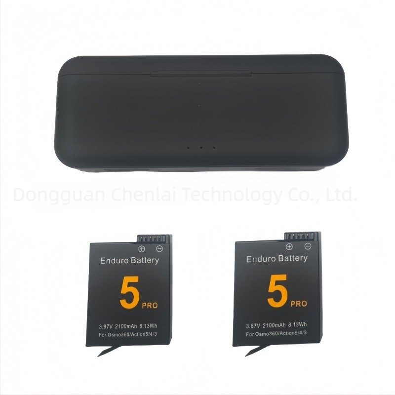 Екшън камера батерия за DJI Action 5 Pro, съвместима с 5 Pro/4/3/Osmo360, ABS материал, опаковка: кутия + батерия.