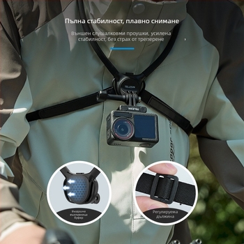 TELESIN SE2.0 Халтер за врата за екшън камери — силиконов, универсална съвместимост