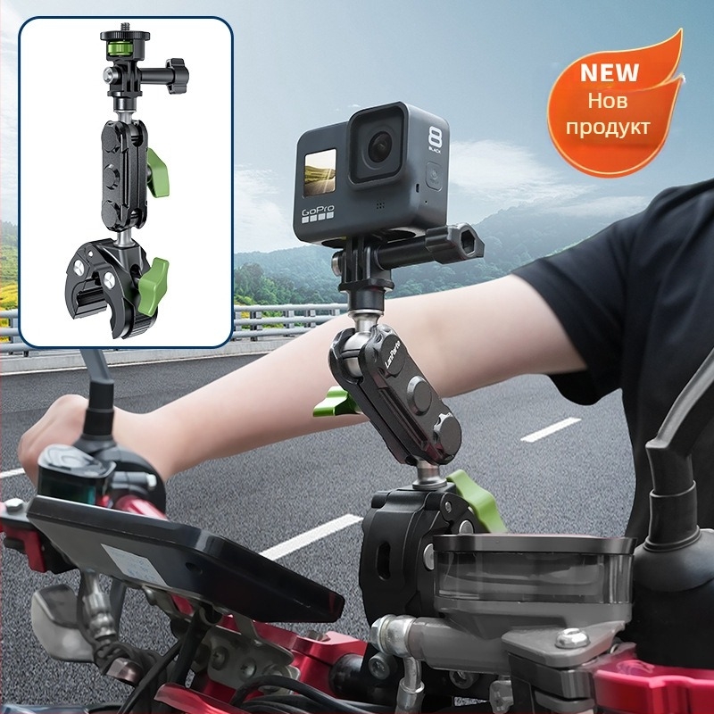 Монтаж за спортна камера на кормило – алуминиева сплав, универсална съвместимост, модел UBA-R1-C1, Lampart