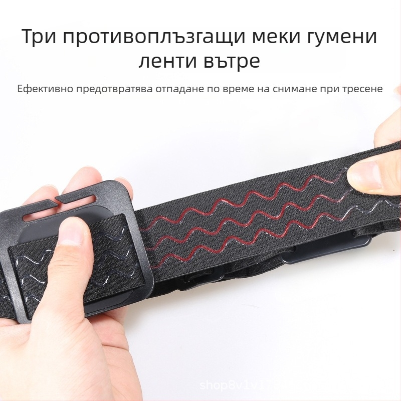 Headband за спортни камери JD-02, универсална съвместимост, еластична тъкан + PC, персонализирано лого