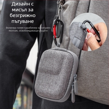 Чанта за съхранение за Action6 Mini – Eav материал, анти-пад защита, компактна конструкция, възможност за печат на лого