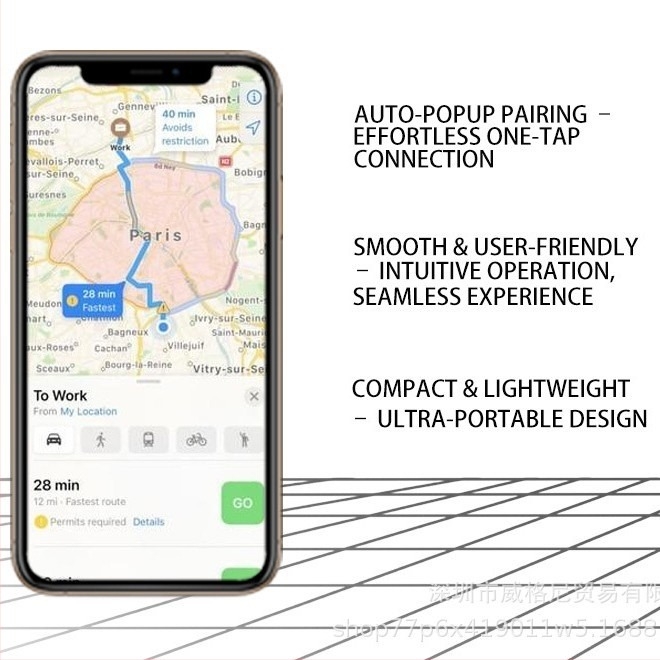 GPS локатор за домашни любимци с Android Google Edition, Bluetooth тракер, съвместим с iOS, ABS корпус