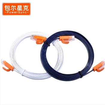 Cat6 плосък Ethernet кабел, чист мед, гигабитова скорост