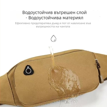 Талия чанта за строителство – износоустойчива, многофункционална, с голям капацитет, водоустойчива, PU материал с подплата от канвас