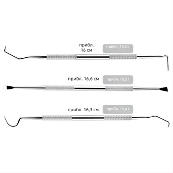 Стоманен комплект стоматологични инструменти за домашни любимци — зъбен пробник и почистващ зъбен камък, 55 g