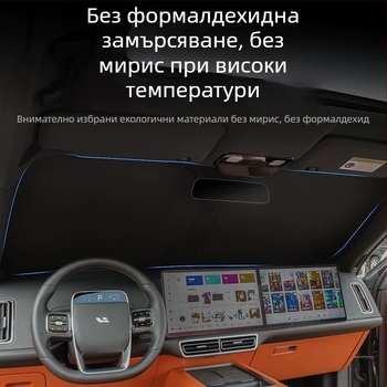 SHB Мрежест сенник за страничен прозорец на автомобил — издърпващ се монтаж, универсална съвместимост, геометричен модел, съвместим с Tesla (Y053)