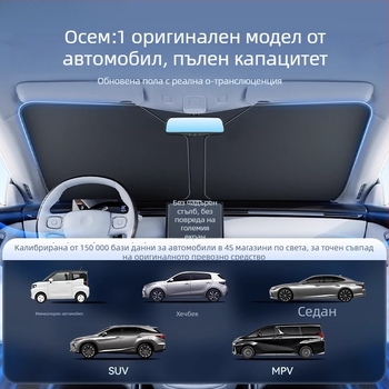 Предна стъклена слънчева завеса за Wenjie M5/M7/M8/M9 автомобили — титан, клетъчна шарка, щракващ монтаж