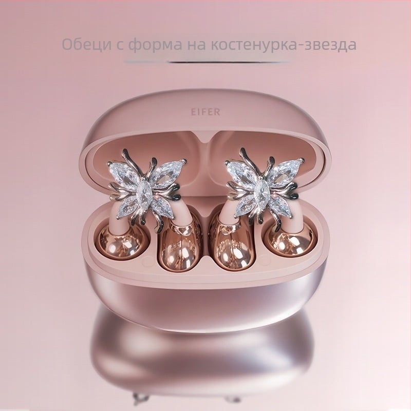 Bluetooth слушалки с щипка за ухо за спорт, стилен безжичен дизайн • Bluetooth 6.0 • обхват 10 м • стерео звук • време на работа 4–8 ч