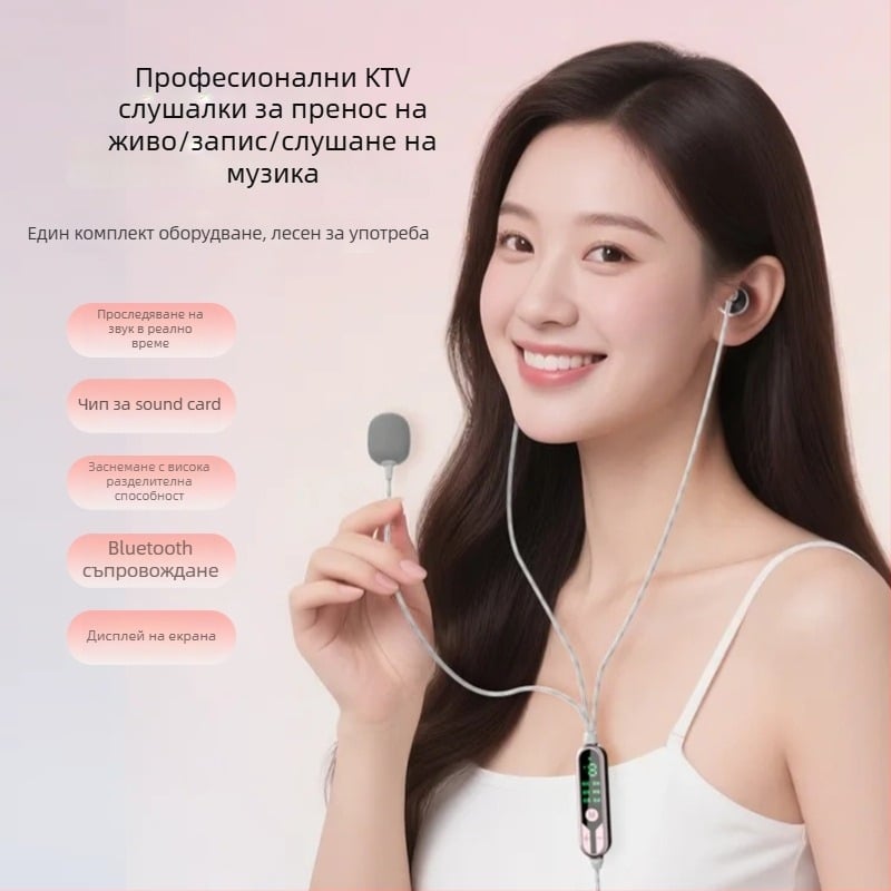 Жични ушни слушалки с конектор Type-C, драйвери 14,2 мм, честотен диапазон 20 Hz–20 kHz, вграден микрофон, мониторинг в ухото и дистанционно управление