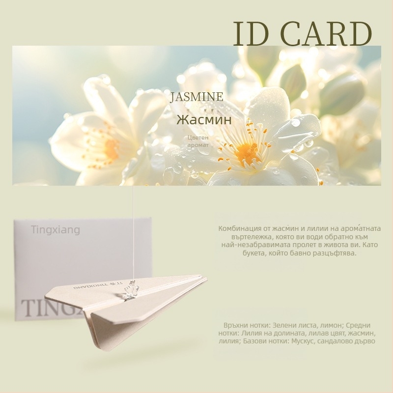 Friendly хартиено самолетче за автомобил – ароматизатор за въздушна решетка, прост стил, автомобилна украса