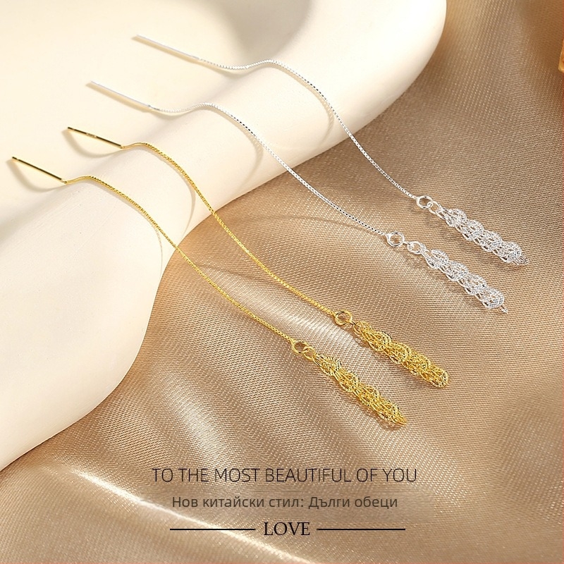 Обeци от 925 сребро със стил национален тренд, форма животно/зодия, произход Шанвей