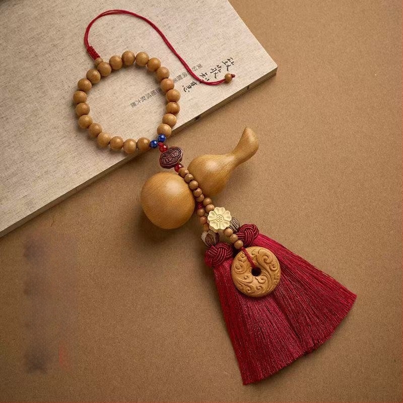 Дървен автомобилен висящ аксесоар, традиционен китайски стил, вътрешна украса на автомобила