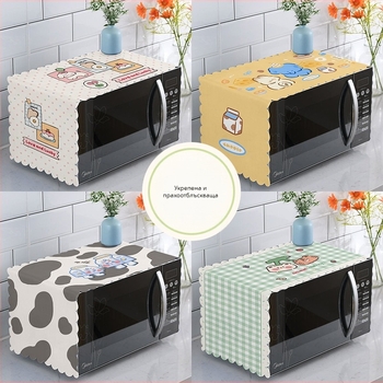 Фланелен калъф за микровълнова печка, прахозащитен, водоустойчив и маслозащитен, универсален за кухня; материал: фланела; употреба: кухня; пускан през лято 2023; марка: Other; не е внос