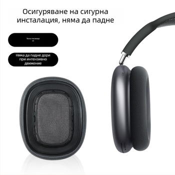 AirPods Max възглавнички за уши с кожено покритие и спонжова подплата — персонализирани по образец
