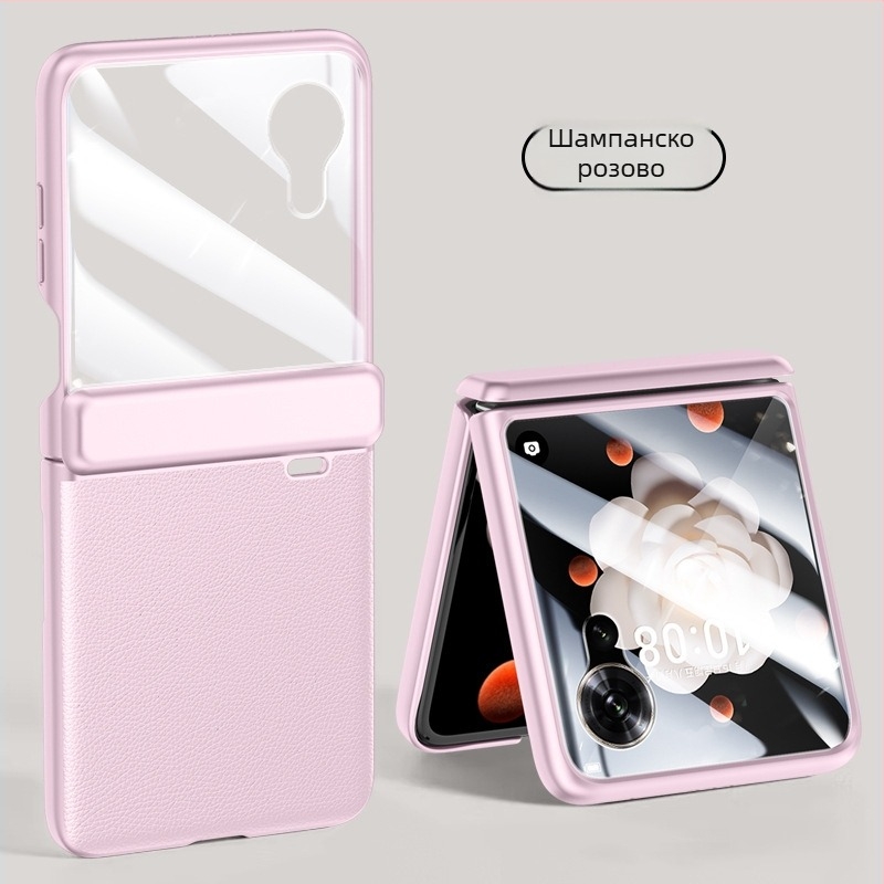 Калъф за Honor MagicVflip – изкуствена кожа, релефна повърхност, удароустойчив, анти-отпечатъци