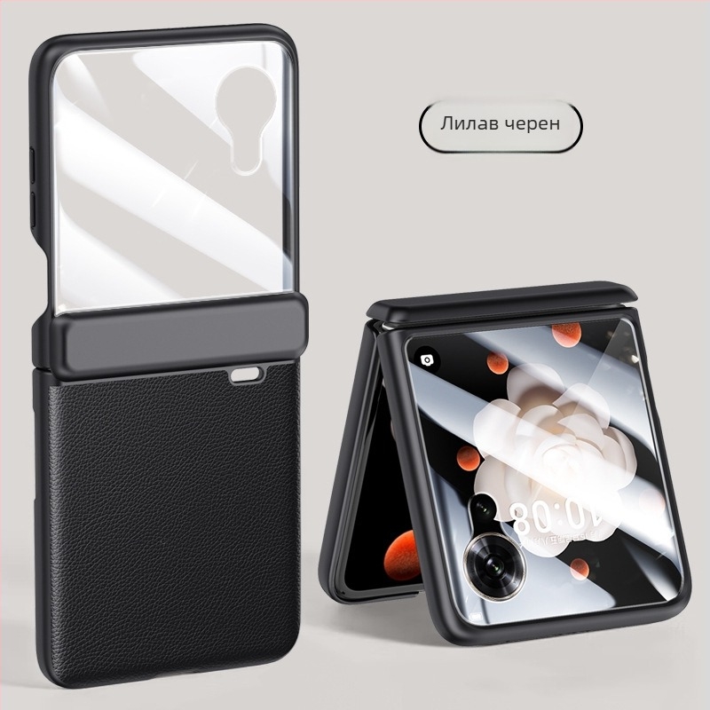 Калъф за Honor MagicVflip – изкуствена кожа, релефна повърхност, удароустойчив, анти-отпечатъци