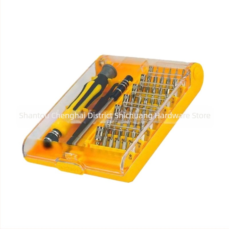 45-в-1 мултифункционален комплект отвертки за мобилни телефони и лаптопи - магнитен, изолиран, въглеродна стомана, 0,3 кг