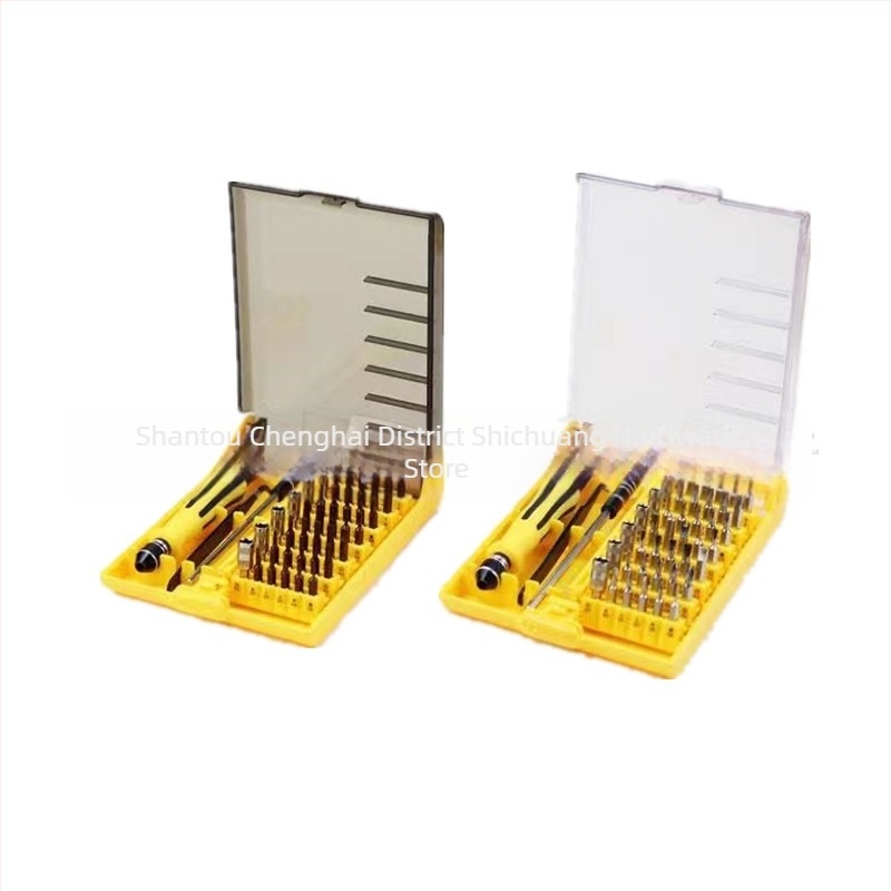 45-в-1 мултифункционален комплект отвертки за мобилни телефони и лаптопи - магнитен, изолиран, въглеродна стомана, 0,3 кг