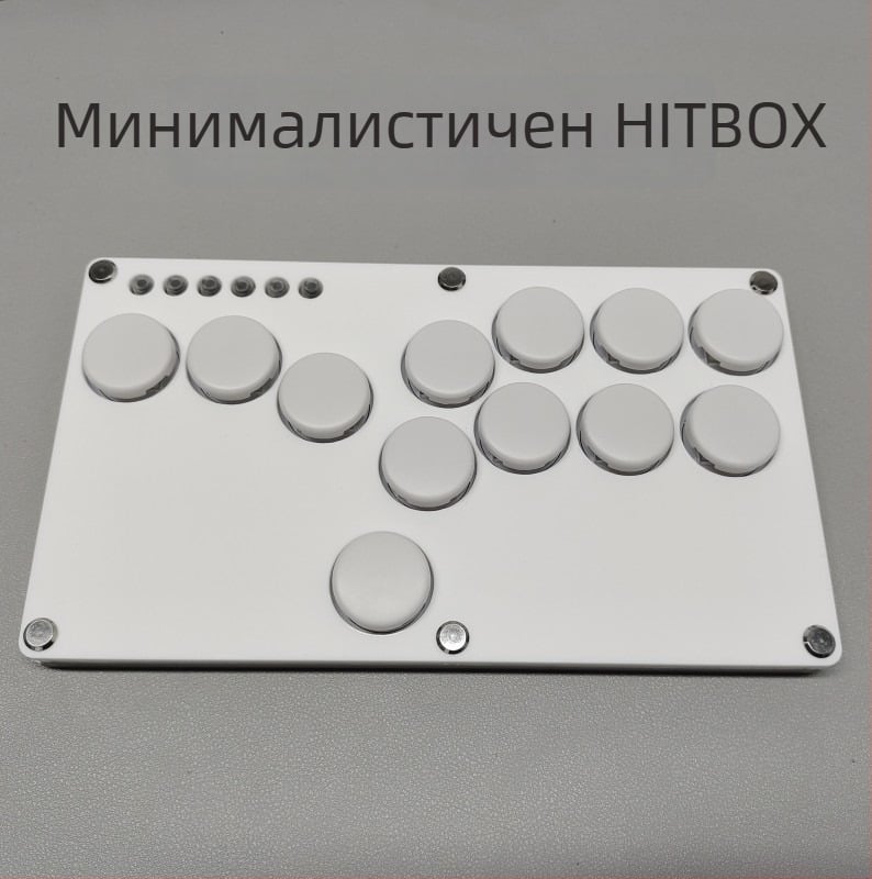 Hitbox бойна клавиатура за Raspberry Pi, USB интерфейс, акрилно тяло, модел 2040, SOCD задно покритие