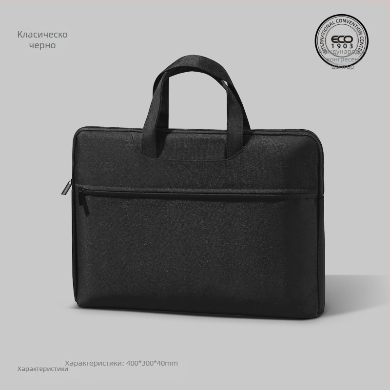 Делов портфейл от Oxford плат със цип — Three Benevolence (Марка: Three Benevolence; Материал: Oxford плат; Тип затваряне: цип)