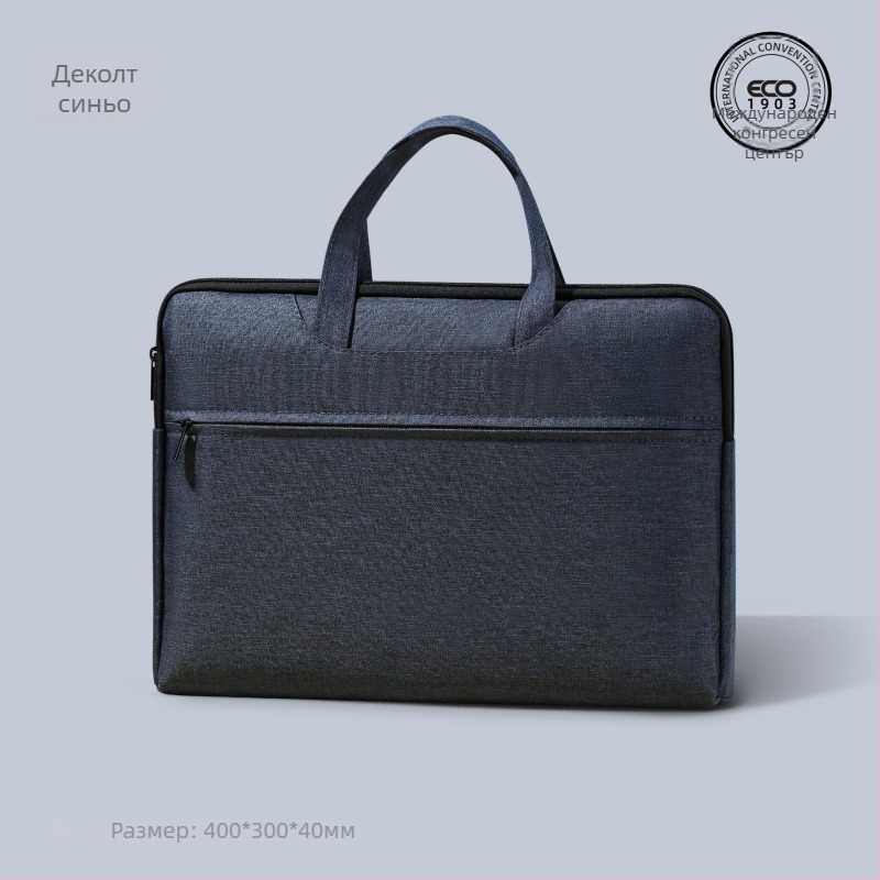 Делов портфейл от Oxford плат със цип — Three Benevolence (Марка: Three Benevolence; Материал: Oxford плат; Тип затваряне: цип)