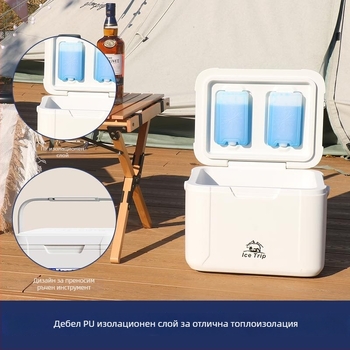 Ice Energy 18L преносима изолирана охладителна кутия с PU пяна