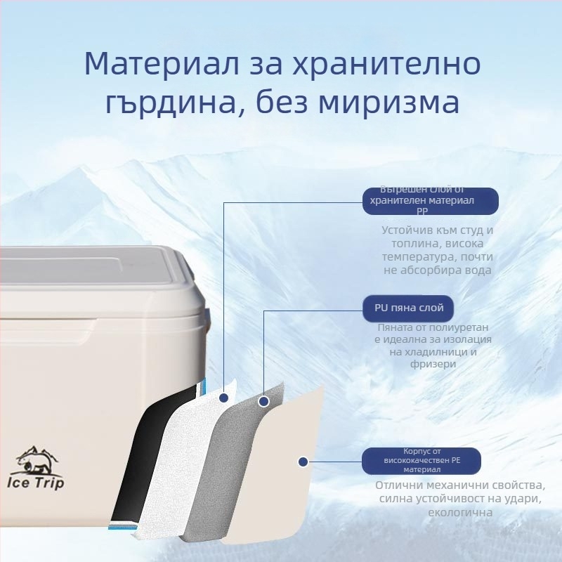 Ice Energy 18L преносима изолирана охладителна кутия с PU пяна
