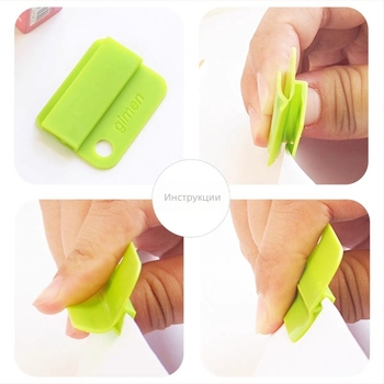 Giant Gate Snack Clip, пластмасов, набор от 6 клипа, многофункционален клип за запечатване и организиране на файлове