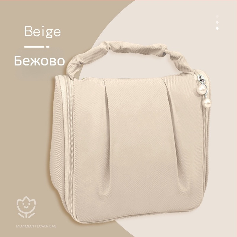 Козметична чанта за жени, Oxford плат, водоустойчива, подплата Nylon, ежедневна употреба, стил национален тренд