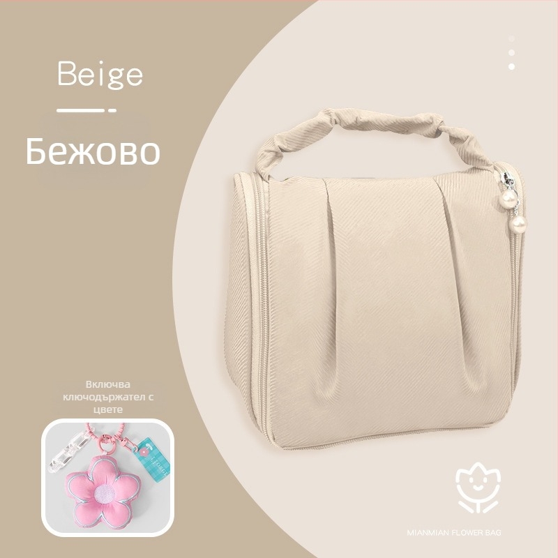 Козметична чанта за жени, Oxford плат, водоустойчива, подплата Nylon, ежедневна употреба, стил национален тренд