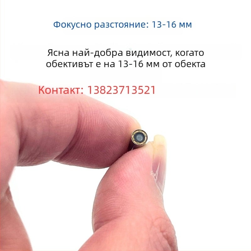 USB ендоскоп камера за инспекция на тръби, 3,9 мм диаметър, 1 MP, IP67 водоустойчив, 60° зрителен ъгъл, LED осветление