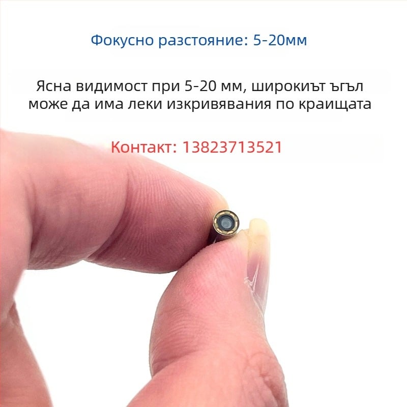 USB ендоскоп камера за инспекция на тръби, 3,9 мм диаметър, 1 MP, IP67 водоустойчив, 60° зрителен ъгъл, LED осветление