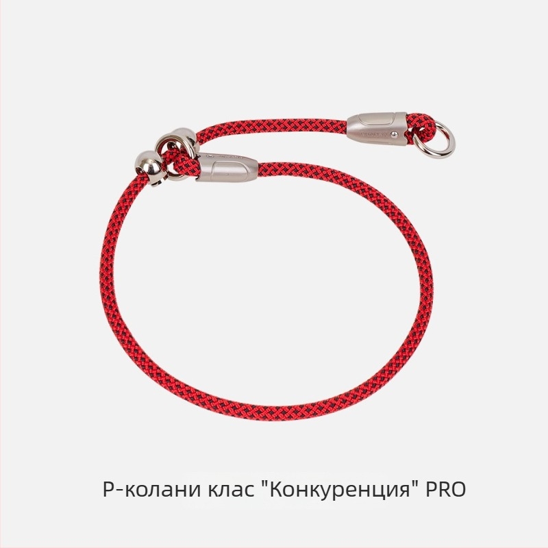 Нашийник за кучета от полиестер и цинкова сплав, каишка за разходка, за големи кучета, многоцветен дизайн