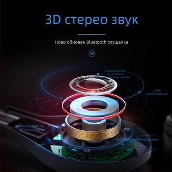 VRPARK-J50 Смарт очила за виртуална реалност с 3D гейминг, Bluetooth слушалки, Панорамно VR и проследяване на движение
