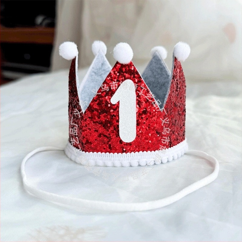 Корона-шапка за домашни любимци за кучета и котки, полиестер, буквена шарка, универсална употреба, за рожден ден