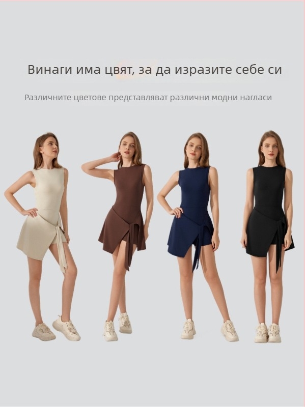 Женски антибактериален нюд-усещащ боди с кръстосани презрамки, дишащ и влагоотводящ плат; нейлон 81% / спандекс 19%; без подплънки за бюста