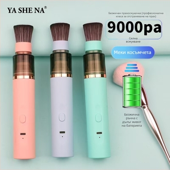 Manji ръчна безчеткова прахосмукачка за кола и дом, USB захранване, 25 W, вградена батерия 1600–2000 mAh, всмукване над 5000 Pa, шум 36–45 dB