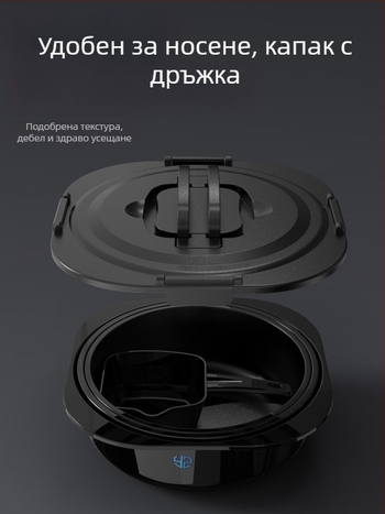 Кормилна тава с капак - три части - дълбока незалепваща вътрешност - пластмасова - Camper
