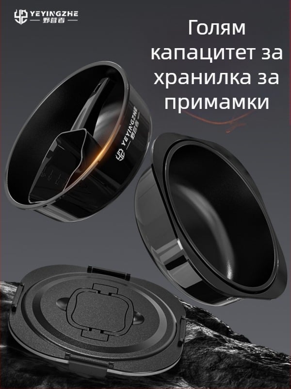 Кормилна тава с капак - три части - дълбока незалепваща вътрешност - пластмасова - Camper