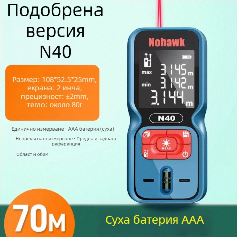 Лазерен далекомер - ръчно преносимо измервателно устройство (Тип: лазерен далекомер; Бранд: Друг; Не за внос)