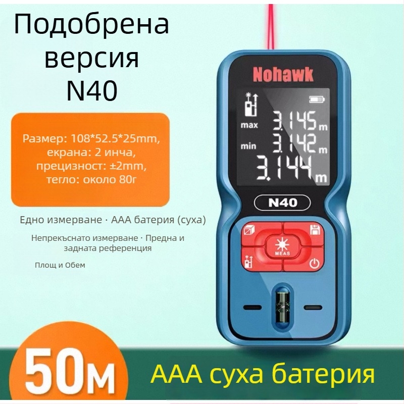Лазерен далекомер - ръчно преносимо измервателно устройство (Тип: лазерен далекомер; Бранд: Друг; Не за внос)