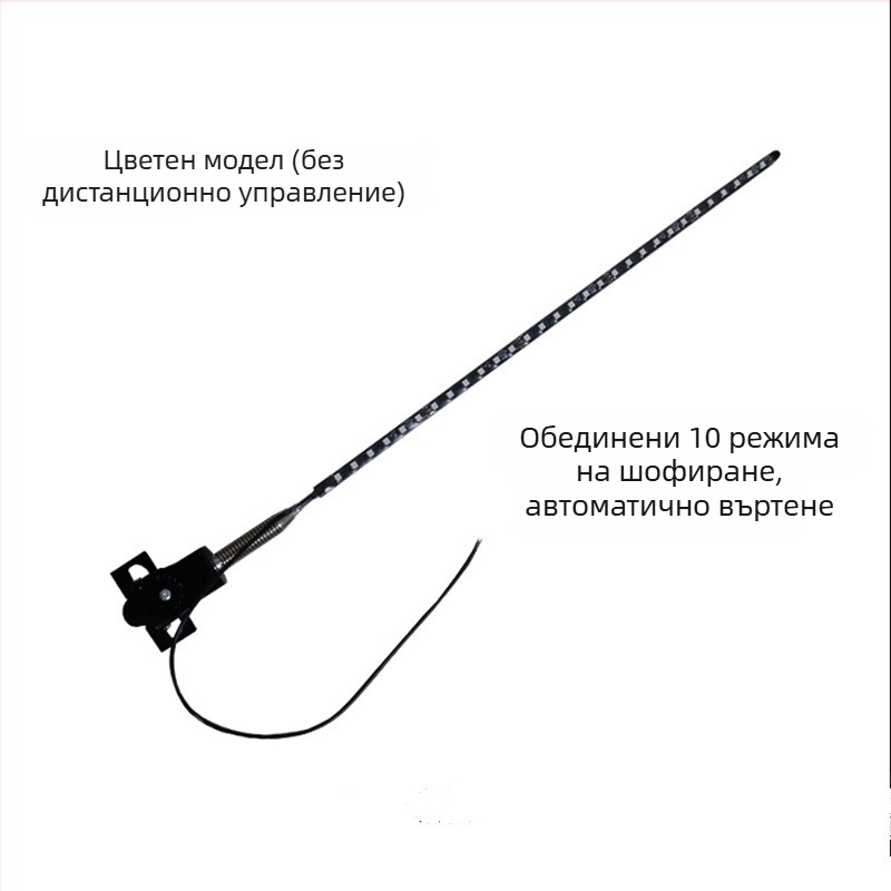 Автомобилна LED антена за офроуд автомобили — 12–24 V, 0,5 A, 10000 ч, монтаж Card Edge