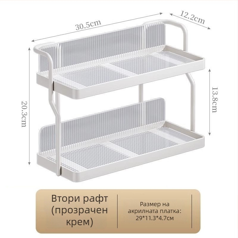 Железен двойно-слоен шкаф за баня за козметика — прост и модерен стил, с CE сертификат