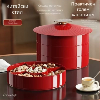 Плодова чиния от пластмаса, премиум качество, ретро стил, нов китайски стил, марка A corner of a mountain, лансиране 2025