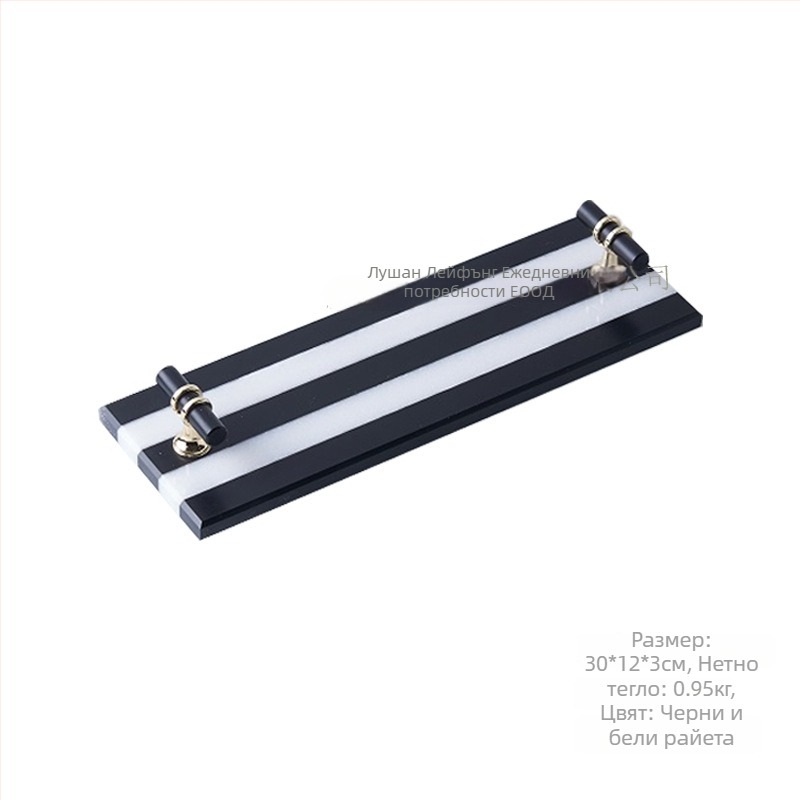 Мраморна квадратна тава с огледално полирана повърхност, модерен минималистичен дизайн, възможност за персонализация