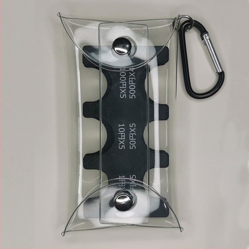 Монетник с клип за монети, PU материал и PVC подплата, неутрален стил, подходящ за домашно съхранение.