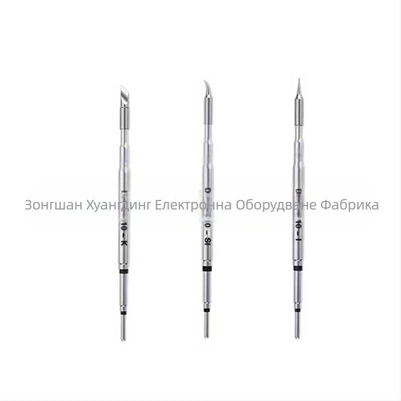 Върха за запояване C210 серия; меден, безоловен; форми на върха: pointed head / knife head / curved head; температура 0–500°C; мощност 150W; съвместим с станции GVM/JBC/OSS/T26